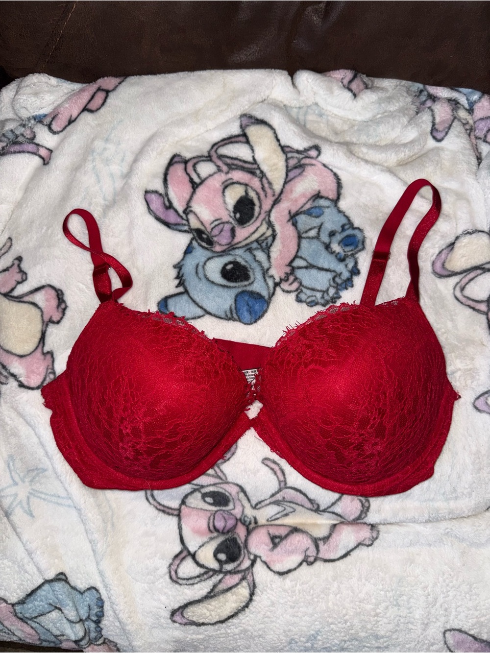 Victoria's Secret Red Lace Push-Up Bra